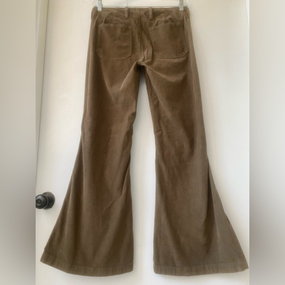 free people corduroy super bell bottoms thin wake brow sz. 30 - Picture 4 of 13